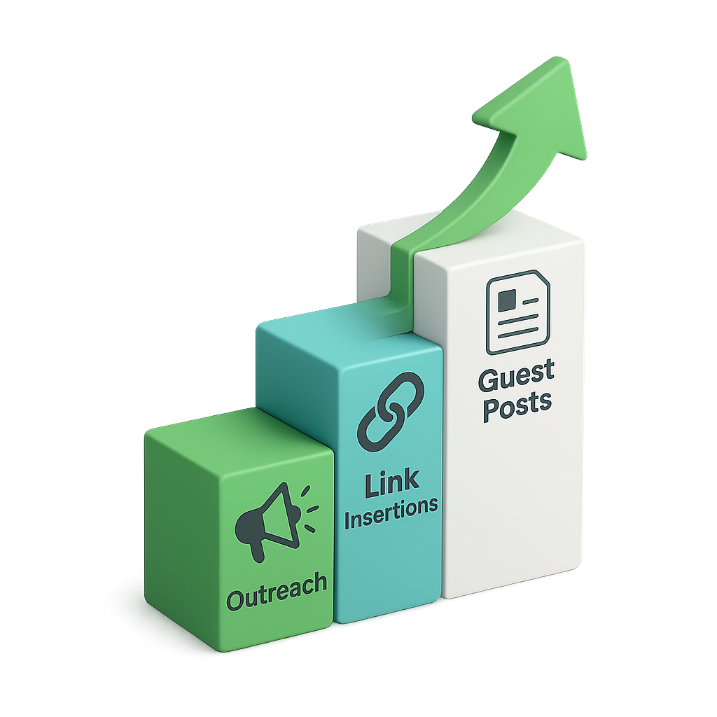 3D image of stacked blocks or bars growing upward
